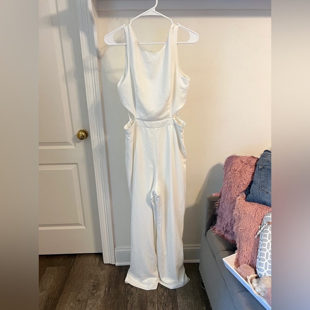 Lulu's White Jumpsuit
